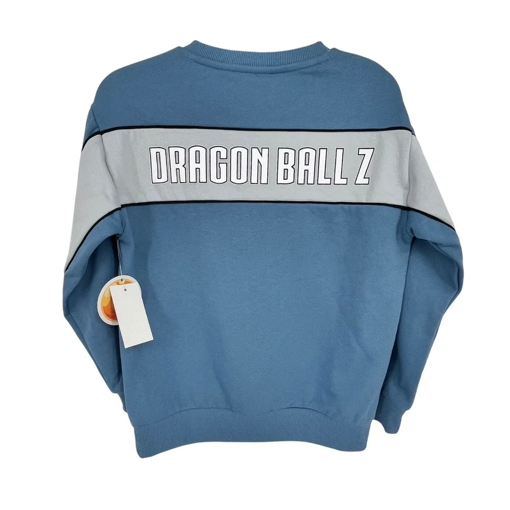 Dragon Ball Z Crew Set Boys Size 8 Blue Goku Graphic Sweatshirt Joggers 2pc NEW